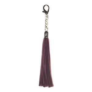 NIB Grace Adele Tassel purse clip-on purple